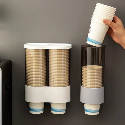 1 PCS Dispenser Automatically Drop Cup Remover Disposable Plastic Paper Dust Storage Rack Holder Automatic Cup Remover