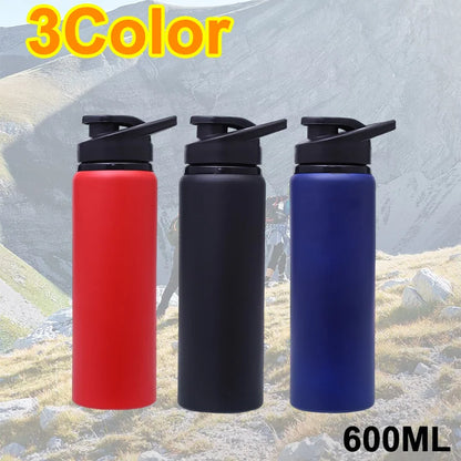 Portable Stainless Steel Water Bottle Bicycle Riding Drinking Water Bottle Outdoor Sport Travel Mug Metal Stainless Steel Bottle