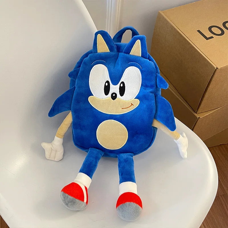 30CM High quality Sonic Plush Toy The Hedgehog Sonic Knuckles Tails Cute Cartoon Soft Stuffed Doll Birthday Gift for Children