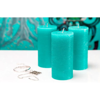 Unscented Pillar Candles 7.5 x 15 cm Set of 3 Fragrance Free for Weddings Decoration Restaurant Spa Smokeless Cotton Wick