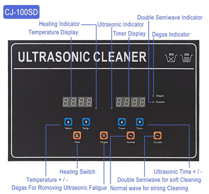 30L Industrial Ultrasonic Cleaner 900w Long Tank Driver Motherboard Automotive Metal Ultra Sonic Cleaner Vinyl Records Washer