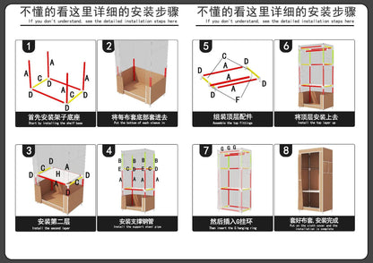 Simple Wardrobe Bedroom Household Simple Assembly Cloth Wardrobe Rental Housing Storage Wardrobe Storage Simple Storage Cabinet