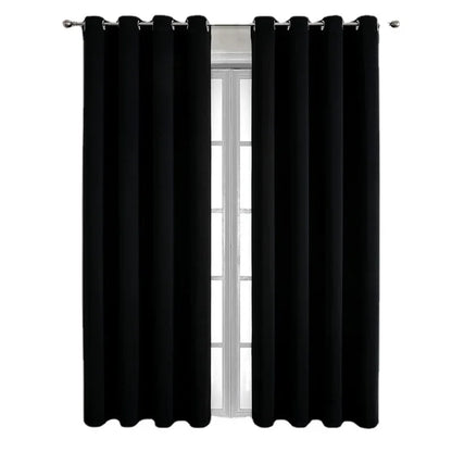 1PC Black High Blackout  Curtains for Living Room Finished Window Curtains for Bedroom