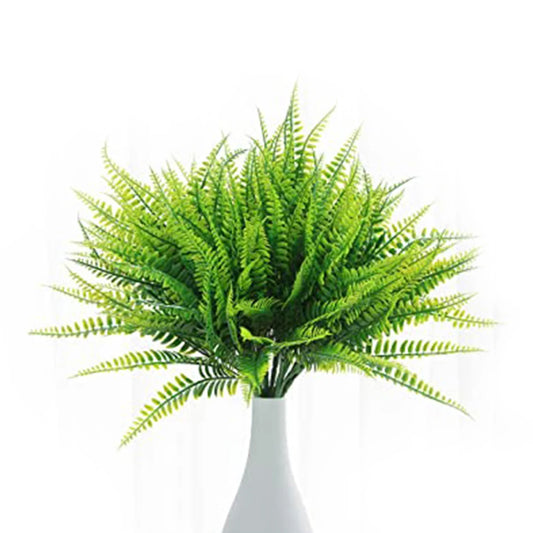 4 件 Artificial Boston Fern Plants Realistic Fake Ferns Uv Resistant Bush Plants Reusable Faux Shrubs Greenery 13.78Inch Plastic