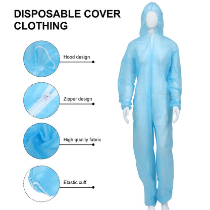 Protective Suit One-piece Clothing Coverall Maintenance Comfortable Outfit Isolated Protection Clothes Disposable Work