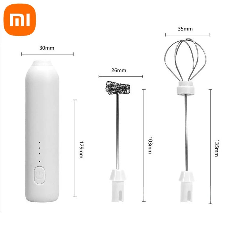 Xiaomi Electric Wireless Milk Frothers Blender Handheld Mini USB Rechargable 3 Speeds Coffee Mixer  For Coffee Cappuccino Cream