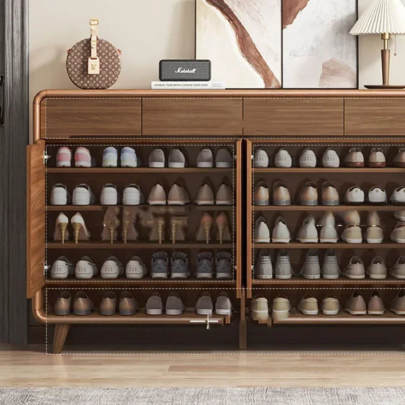 Nordic Retro Luxury Corridor Shoe Cabinet