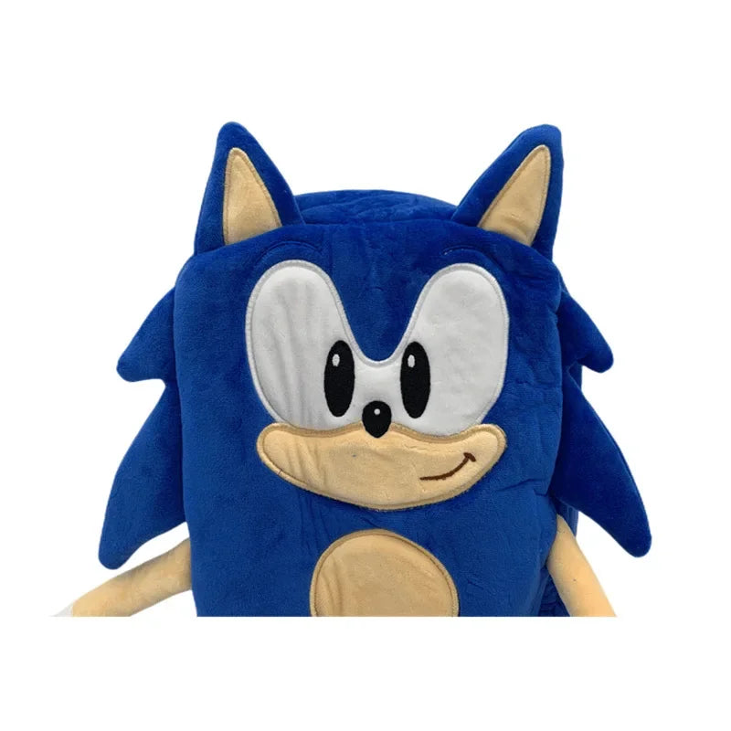 40Cm Hot Sale Super Sonic The Hedgehog Backpack Game Anime Children Plushie Travel Bag Cartoon Soft Plush Kids Schoolbag Toys