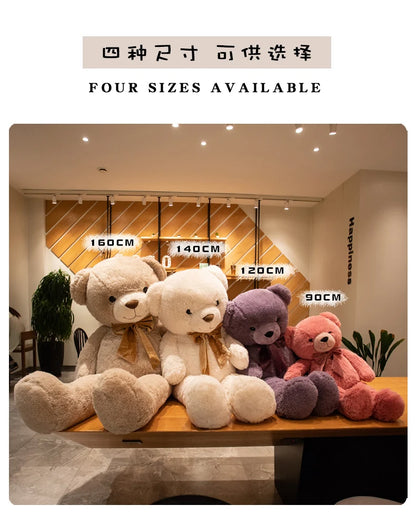 1pc 90CM Giant Size American Bear Plush Doll Soft Stuffed Animal Teddy Bear Plush Toys Girls Valentine Lover Birthday Gift