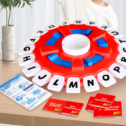 New Children's Educational Table Game English Spanish Tapple Crazy Alphabet Game Parent-Child Interactive Turntable Family Game