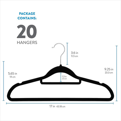 30/50 Pack Velvet Hangers 10 Pcs Heavy Duty Hangers for Coats Pants Clothes Non Slip Clothes Felt Hanger Set for Space Saving