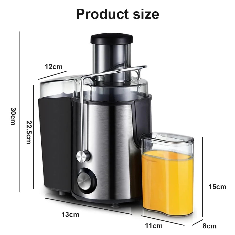 [UK Stock] Juice Extractor Centrifugal Juicer Machines Whole Fruit and Vegetable, 5cm Wide Mouth Juicer Extractor with 2 Speed