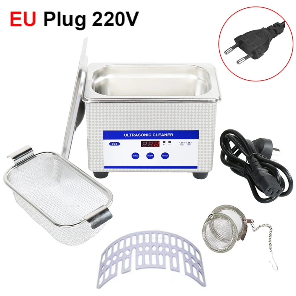 Ultrasonic Cleaner Ultrasound Glasses Cleaning Machine 40KHZ High Frequency Ultrasonic Bath for Glasses Jewelry Washing Machine