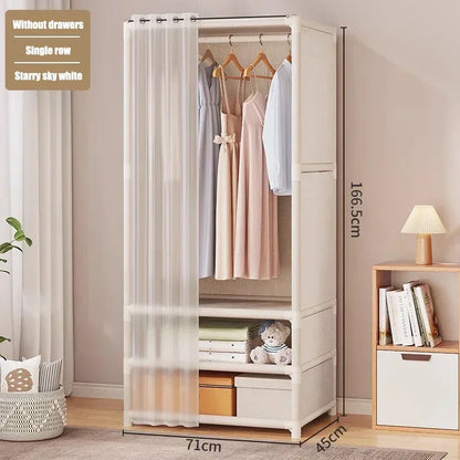 Simple Floor-Standing Wardrobes Home Large Capacity Durable Clothes Cabinet Dustproof And Economical Wardrobe Bedroom Furniture