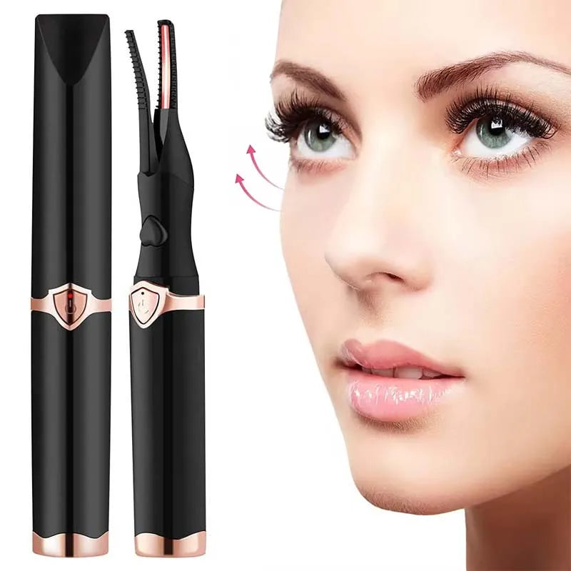 Portable USB Electric Eyelash Curler Fast and Natural Heating High Low Temperature Control Lasting Maintenance Cosmetic Tool