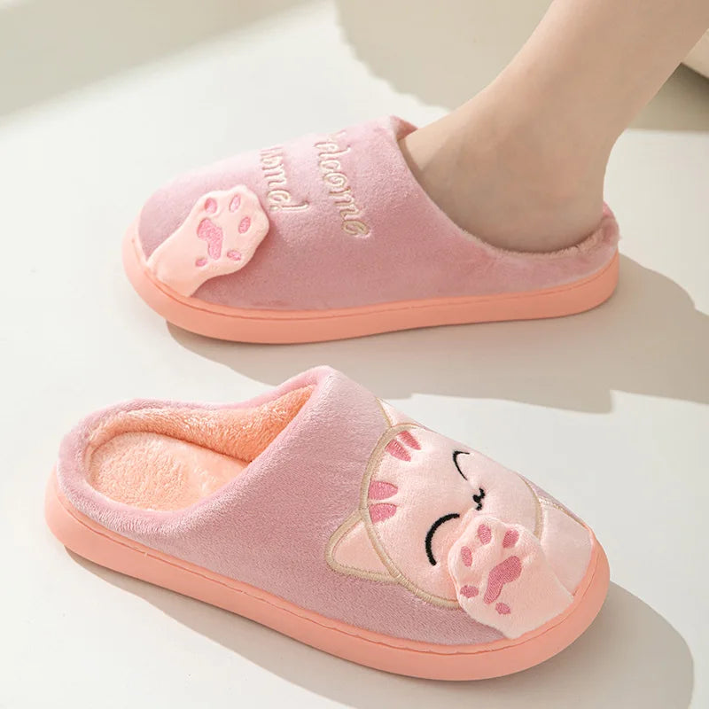 Pallene Cow milk Fuzzy Slippers Women Winter Cartoon Fur Slippers Soft Cozy Plush House Shoes Female Bedroom Cute Furry Slides