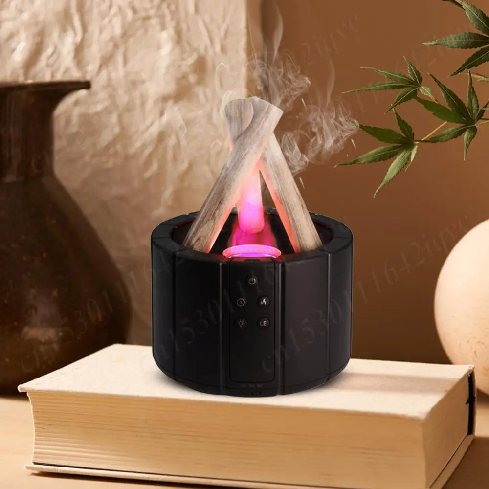 250ml Campfire Flame Aroma Diffuser Bonfire Air Humidifier Ultrasonic Cool Mist Maker Fogger Aromatherapy Essential Oil Diffuser