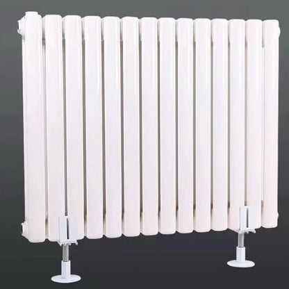 2Pcs Radiator Bracket Aluminum Floor Bracket Adjustable Radiator Feet Bracket 8-13cm High Household Radiator Fixed Bracket