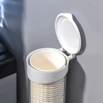 2024 New Dispenser Automatically Drop Cup Remover Disposable Cup Plastic Cup Paper Dust Storage Rack