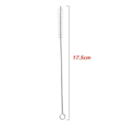 2-10Pcs Drinking Straw Cleaning Brush Kit Straw Tube Pipe Cleaner Nylon Stainless Steel Long Handle Cleaning Brushes forStraws