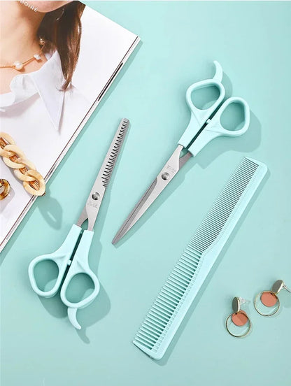 3pcs/Lot Thinning and Cutting Hair Scissors Set Hair Comb Steel Hairdressing Shear Styling Tool Sharp Haircutting Scissor Kit