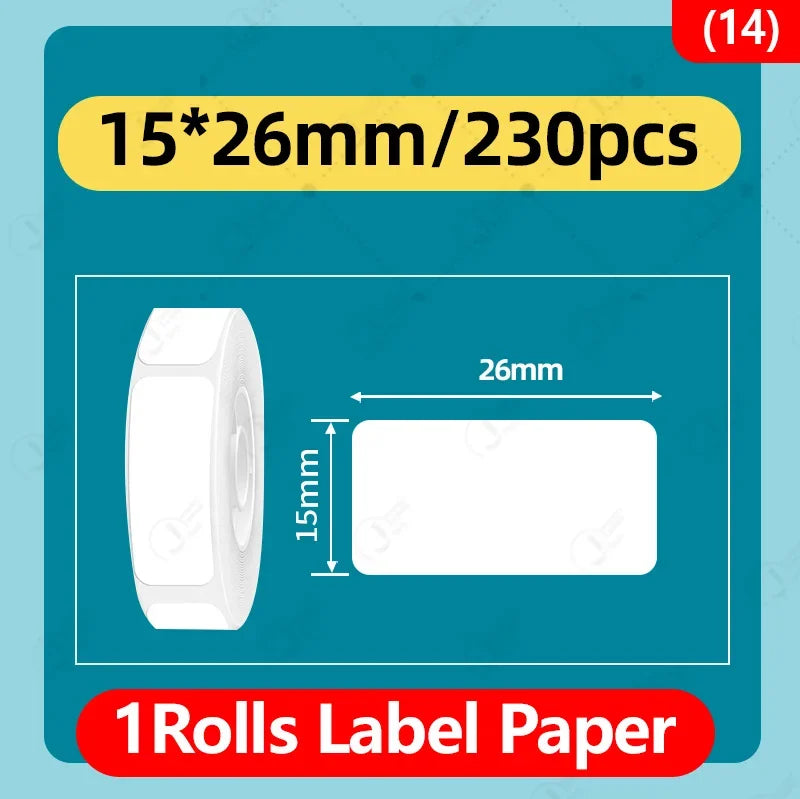 NIIMBOT D11/D110/D101/H1 Mini self-adhesive thermal label paper,   price tag, stickers, item cla Label Sticker