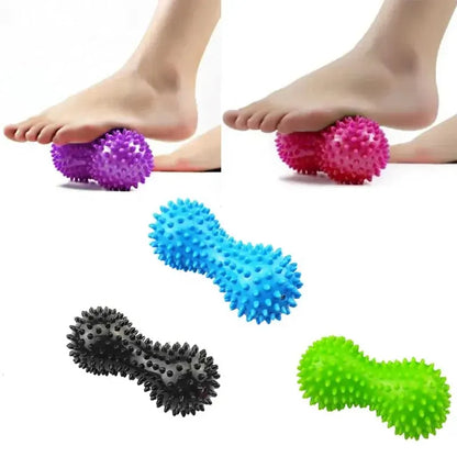 1Pc Peanut Massage Ball Colorful PVC Spiky Massage Ball Muscle Pain Stress Sensory Ball Foot Muscle Massager Relaxation