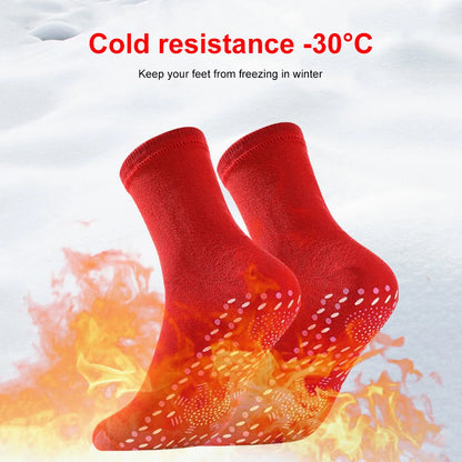 1 pair Self Heating Socks Tourmaline Magnetic Socks Health Care Therapy Socks Men Women Foot Massager Winter Warm Socks