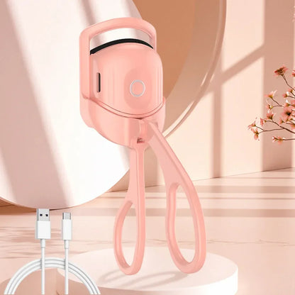 Electric Heated Eyelash Curler Eyelashes Curls Thermal Eyelash Curler USB Rechargeable Mini Long Lasting Makeup Tool Beauty Tool