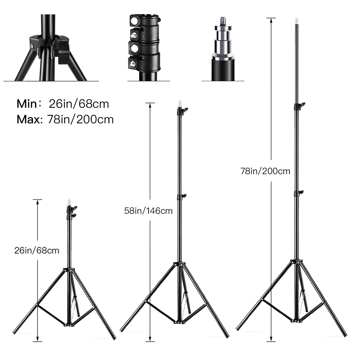 Andoer Studio Photography Light kit Softbox Lighting Set with 85W 2800K-5700K Bi-color for Studio Portrait Product Photo Video