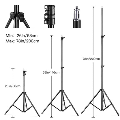 Andoer Studio Photography Light kit Softbox Lighting Set with 85W 2800K-5700K Bi-color for Studio Portrait Product Photo Video