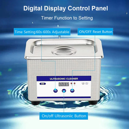 Ultrasonic Cleaner Ultrasound Glasses Cleaning Machine 40KHZ High Frequency Ultrasonic Bath for Glasses Jewelry Washing Machine