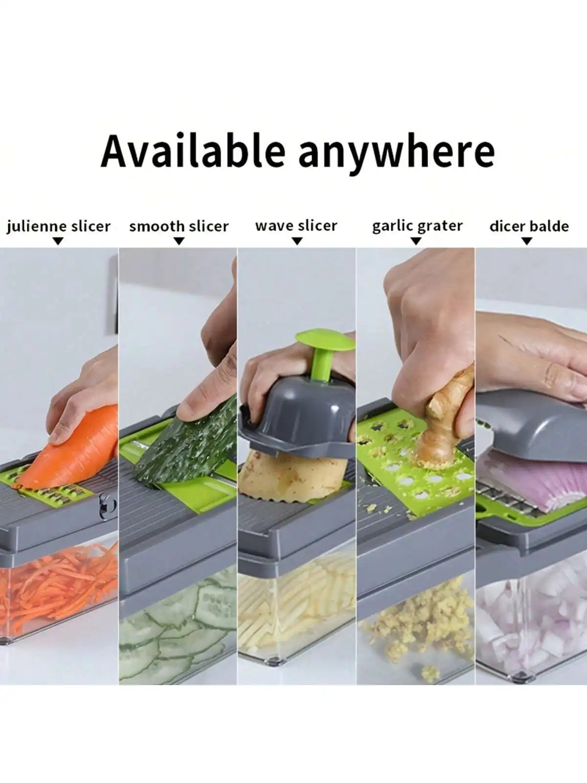 Portable Vegetable Cutter Shredder Multifunctional Slicer Potato Chopper Carrot Grater Reusable Fruit Veggie Cutting Tool