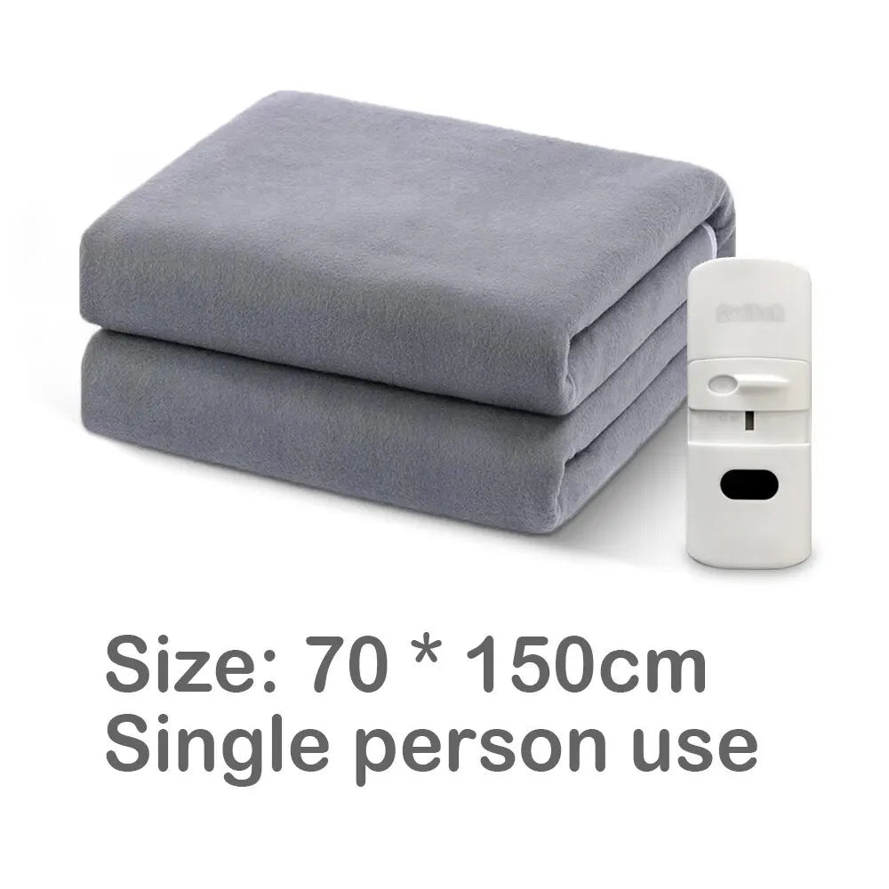 Electric Blanket Grey Review Auede Wlectric Blanket 110V US / 220V EU Plug Heating Pad Blanket Winter Body Warmer Thermostat Swi