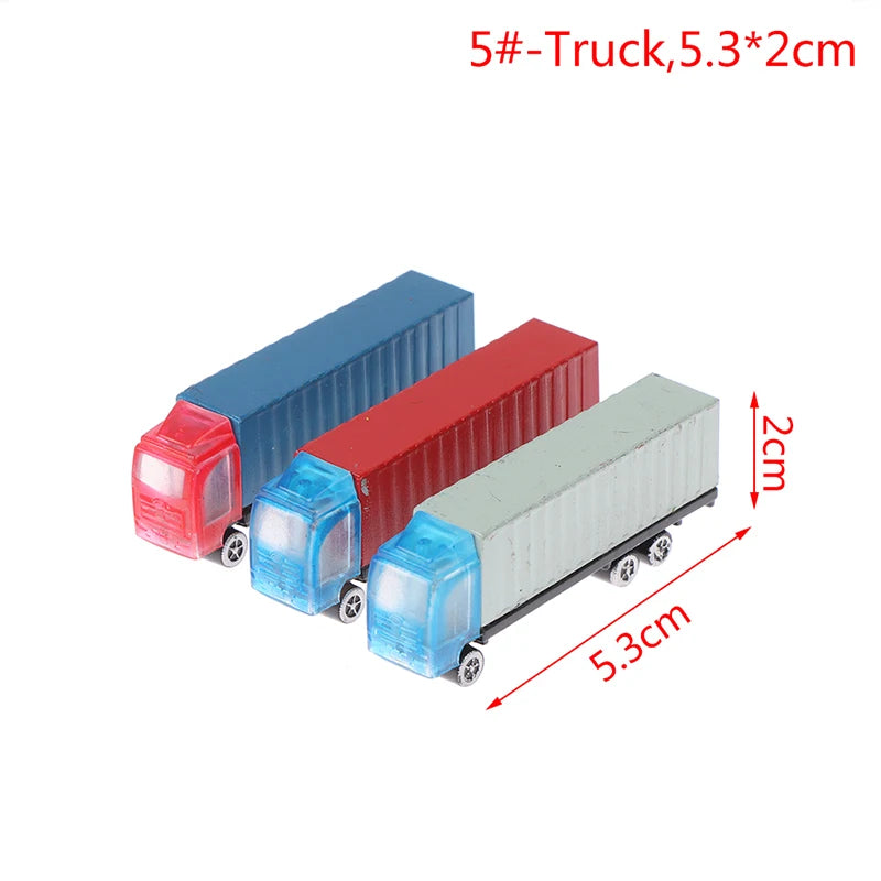 1:100-200 Dollhouse Miniature Car Truck Container Model Car Toy Doll Decor Toy