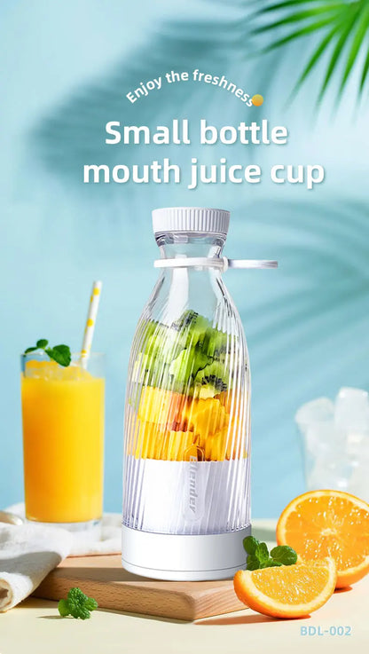 500ML Portable Blender Electric Juicer Fruit Mixers USB Rechargeable Blender  juice Cup Bottle 6 Blades