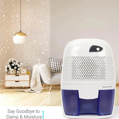 Portable Electric Dehumidifier Air Purifier with 500ML Water Tank Mute Moisture Absorbers Air Dryer For Home Room Office Kitchen