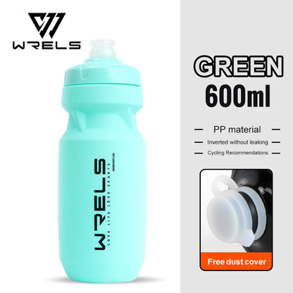 WRELS Bicycle Water Bottle 600ml Bike Bottle Outdoor Sport Cycling Kettle Bottle Bike Portable Bike Cup