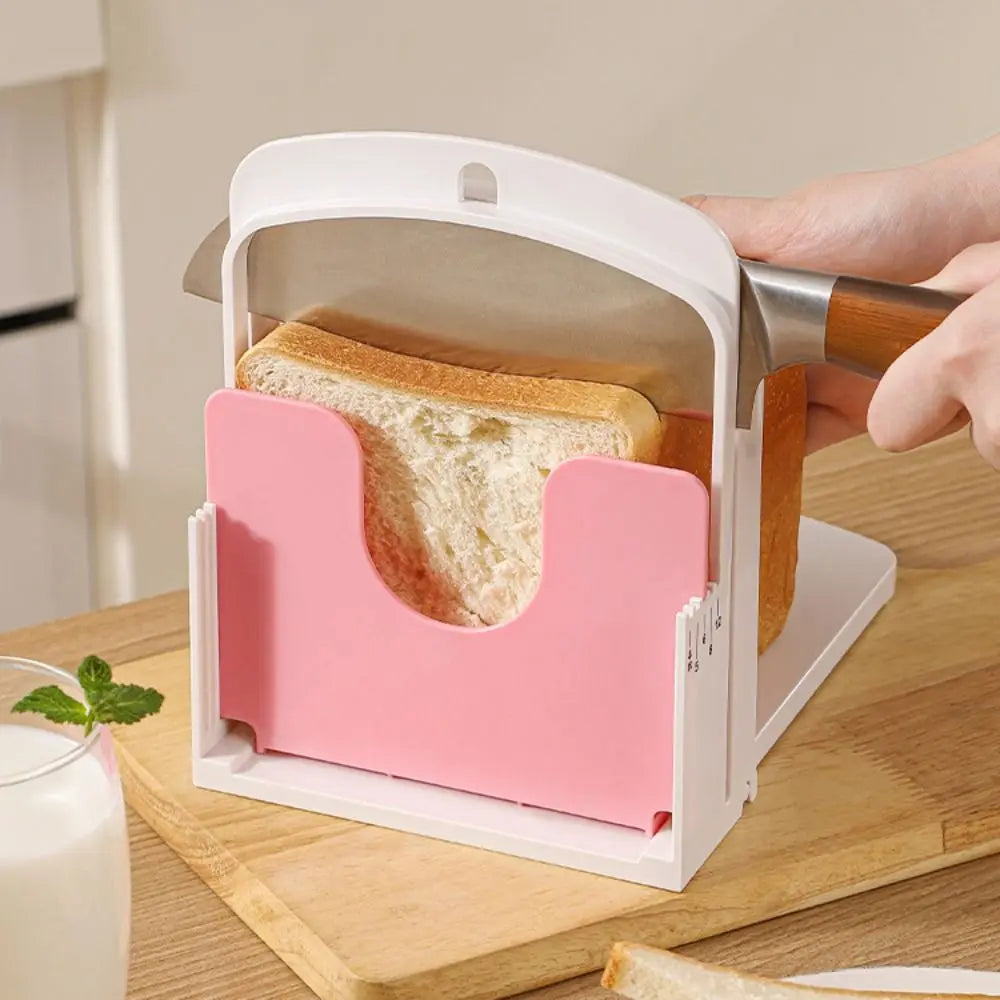 New Foldable Toast Bread Slicer Stand DIY Homemade Bread Toast Loaf Slicing Machine Baking Tool Bread Cutting Guide Tool