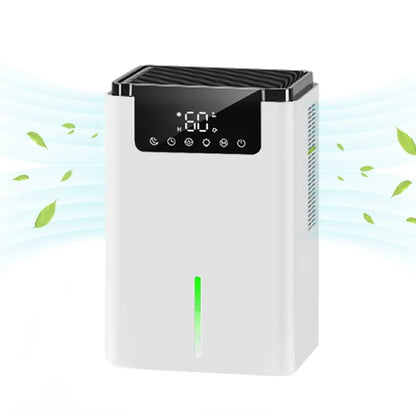 2500 ml compact semiconductor touch screen intelligent portable negative ion air dehumidifier household