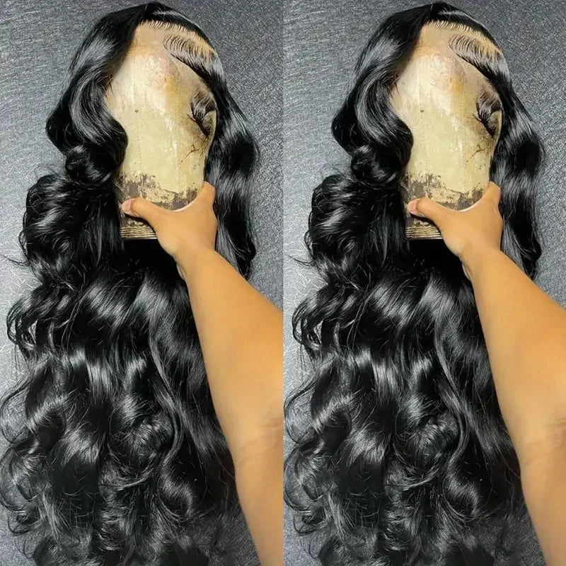 13x4 Body Wave HD Transparent Lace Front 100% Human Hair Wig 30 38 Inch 13x6 Frontal Wig Brazilian PrePlucked Remy Fast shipping