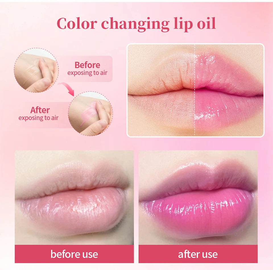 Pink Lips Serum Lip Balm Plumper Serum Reduces Fine Lines Brighten Lipgloss Anti-Drying For Women Pink Lips Instant Volumising