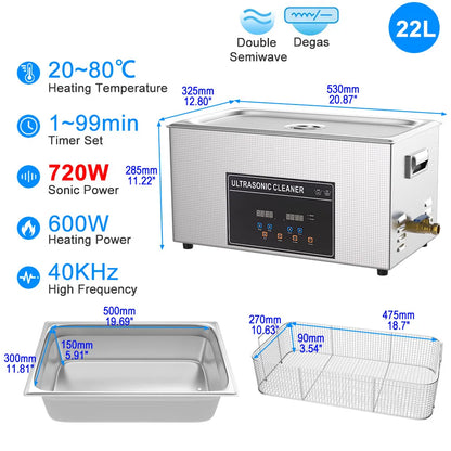 2L 3L 6L 10L 15L 30L Ultrasonic Cleaner US EU AU UK Ultrasonic Bath Washing Dental Retainer 60w 600w Ultrasound Cleaning Machine