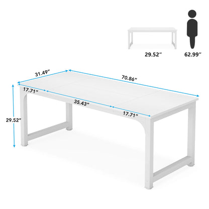 Tribesigns Modern Computer Desk Large Office Desk Computer Table Study Writing Desk Workstation for Home Office