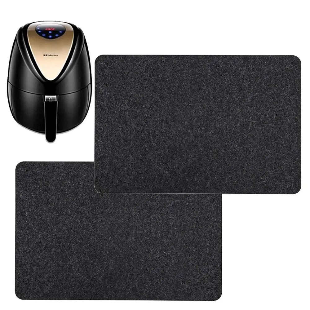 Silicon Heat Resistant Mat New Air Fryer Heatproof Worktop Protector Heat Insulation Felt Slide Countertop Protector