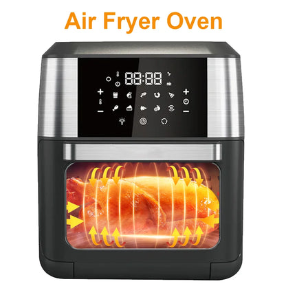 2400W 9L/1700W 12L/1350W 10L Hot Air Fryer Multi-function air fryer Automatic Programmes with LED Touch Screen timable air fryer