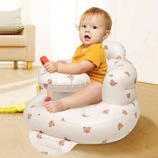 PVC Baby Inflatable Small Sofa Learning To Sit Baby Learning Seat Bath Bath Stool Portable Folding Toys Kids Sofa Sofa for Kids