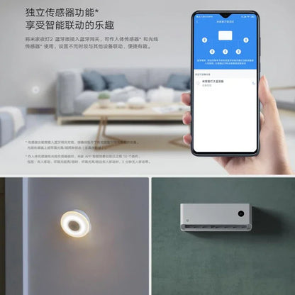 Original XIAOMI Mijia Night Light 2 Version Motion Sensor Adjustable Brightness Smart Human Light Sensor Night Lamp Bedroom