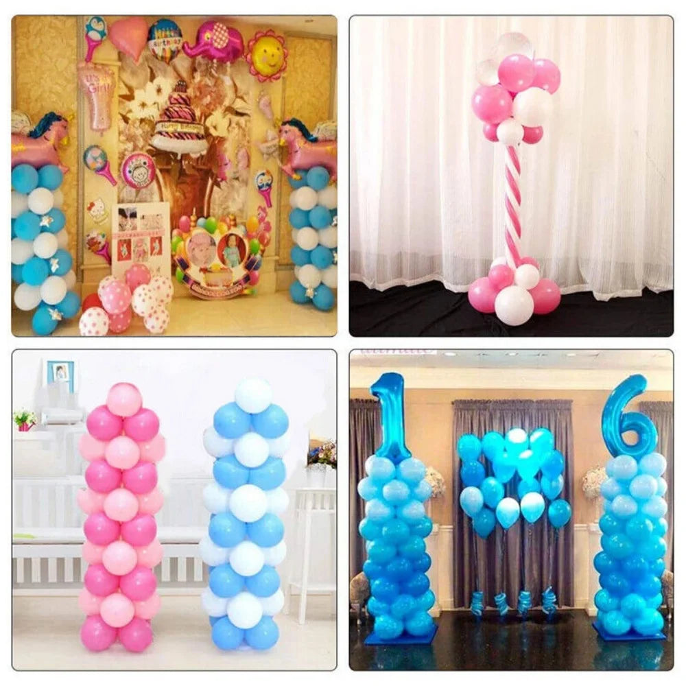 2 Set Balloon Arch Set Column Stand Base Frame Kit Wedding Birthday Party Decor~