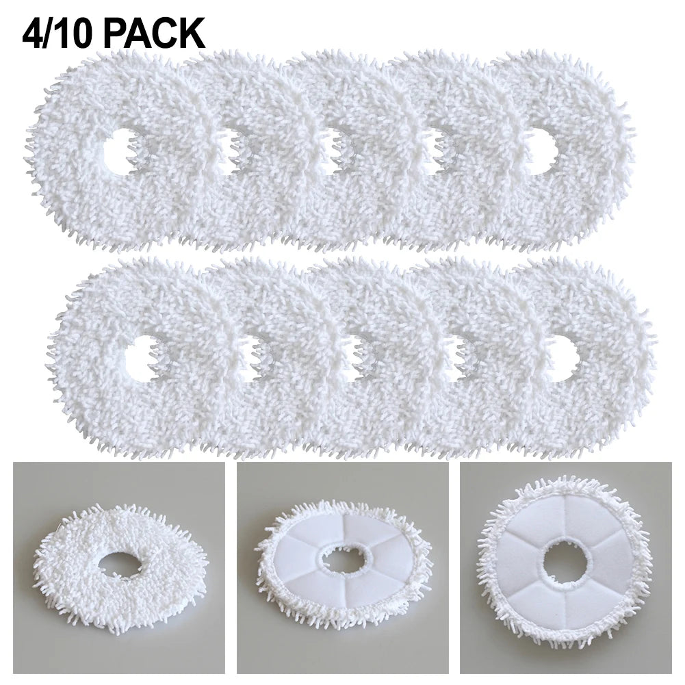 4/10pcs Vacuum Cleaner Soft Microfiber Mop Cloth Kit For Eureka J12 For Ultra Robot Vacuum Cleaner Accessories